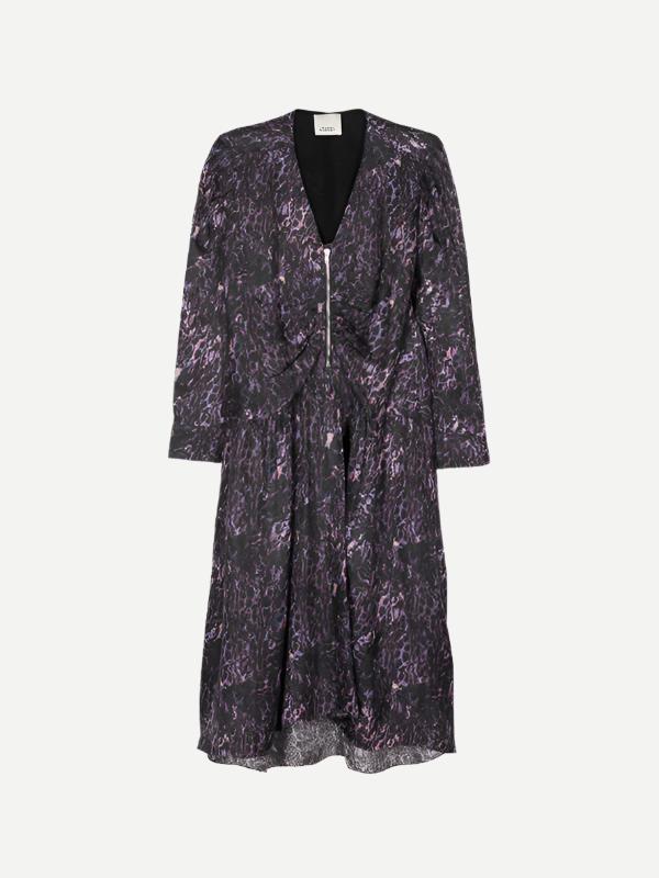 ISABEL MARANT | Magaly Dress in Dark Plum