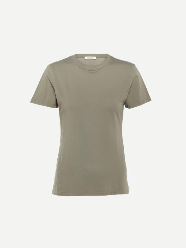 Nili Lotan | Mariela Crewneck Tee in Admiral Green