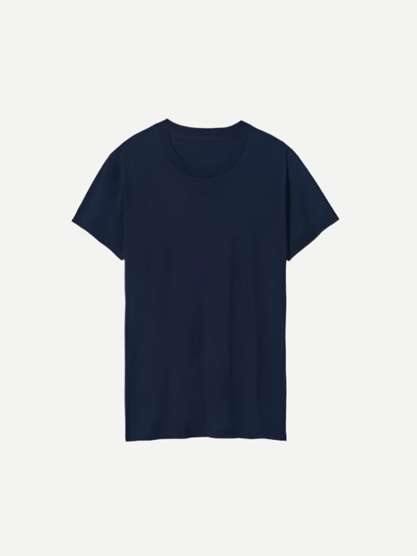 Nili Lotan | Mariela Crewneck Tee in Dark Navy