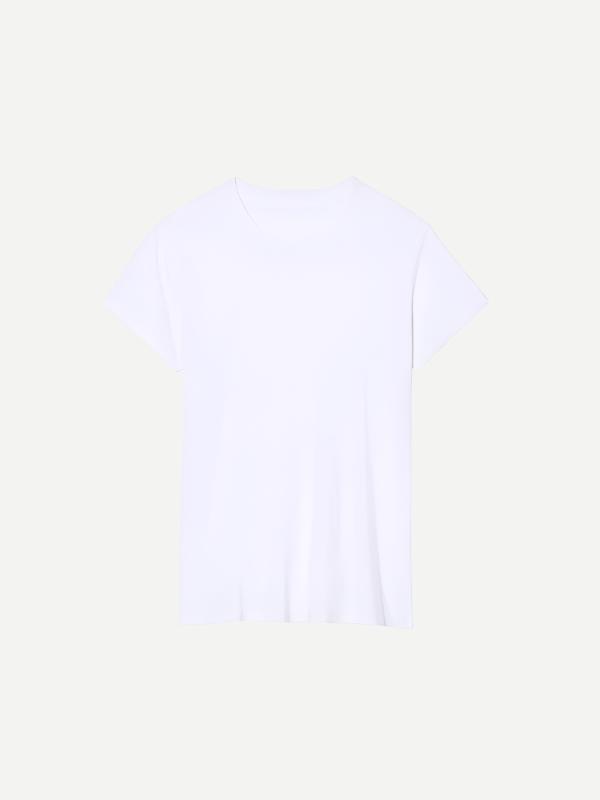 Nili Lotan | Mariela Crewneck Tee in White