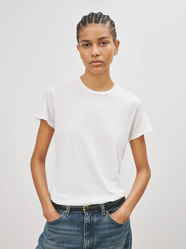 Nili Lotan | Mariela Crewneck Tee in White