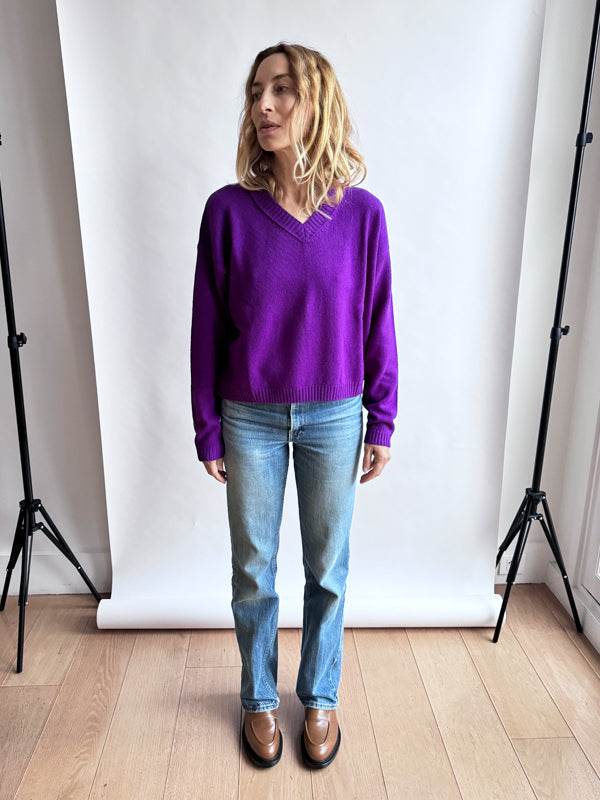 Alexandra Golovanoff | Mathilde Knit in Magenta