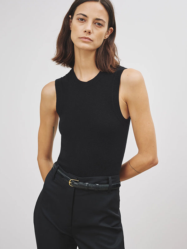 Nili Lotan | May Sweater Tank in Black