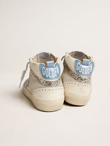 Golden Goose | Mid-Star Silver Net with Glitter Wave