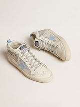 Golden Goose | Mid-Star Silver Net with Glitter Wave