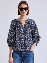 Apiece Apart | Mitte Top in Mira Floral Navy