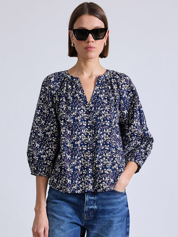 Apiece Apart | Mitte Top in Mira Floral Navy