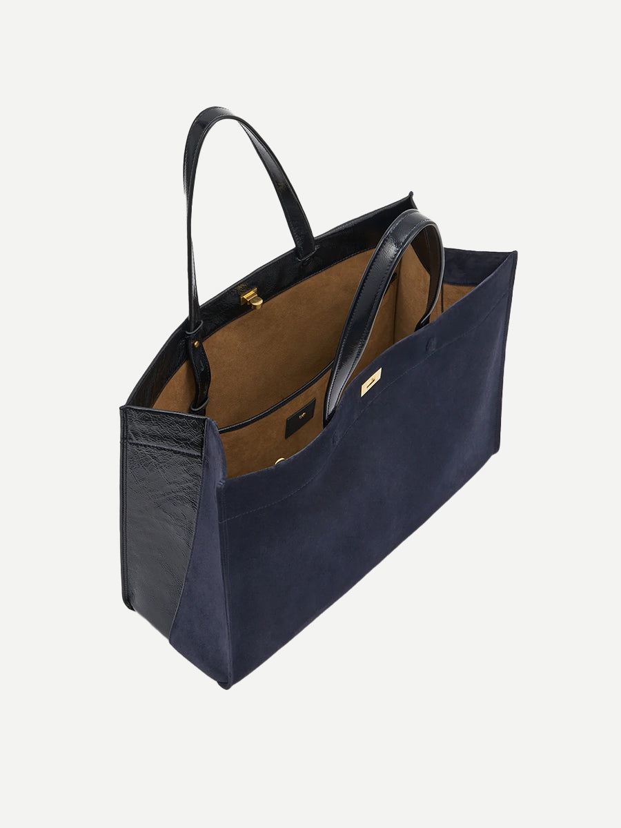 ANYA HINDMARCH | Mortimer Tote in Marine Suede