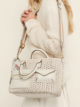 Anya Hindmarch | Neeson Small Pocket Tote in Chalk with Circus