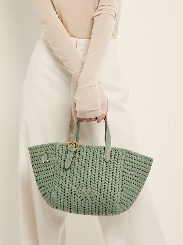 Anya Hindmarch | Neeson Square Tote Small in Moss