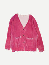 R13 | Oversized Cardigan in Raspberry Print