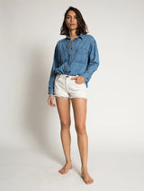 Askk NY Denim | Oversized Denim Shirt in Palm Canyon