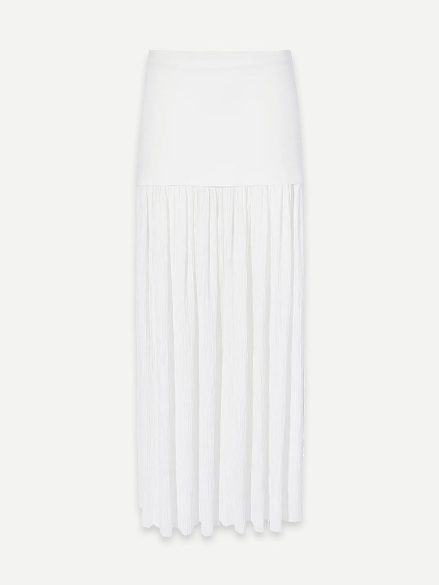 Proenza Schouler | Paige Pleated Chiffon Skirt in Ivory