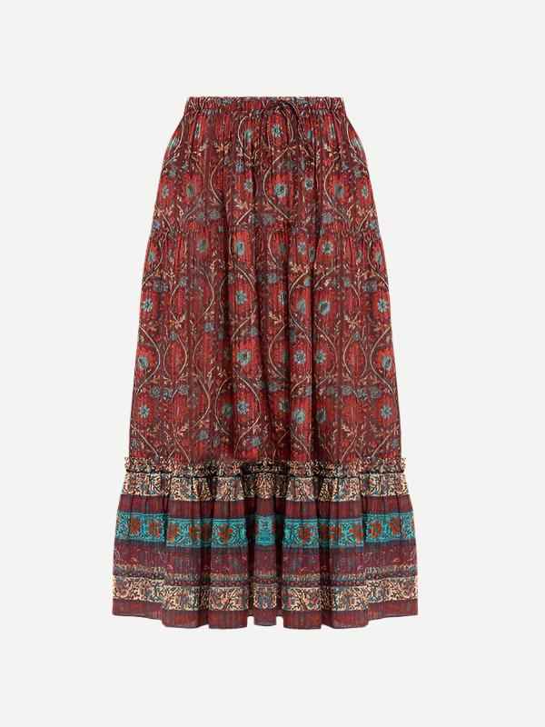 Ulla Johnson | Paige Skirt in Pomegranate