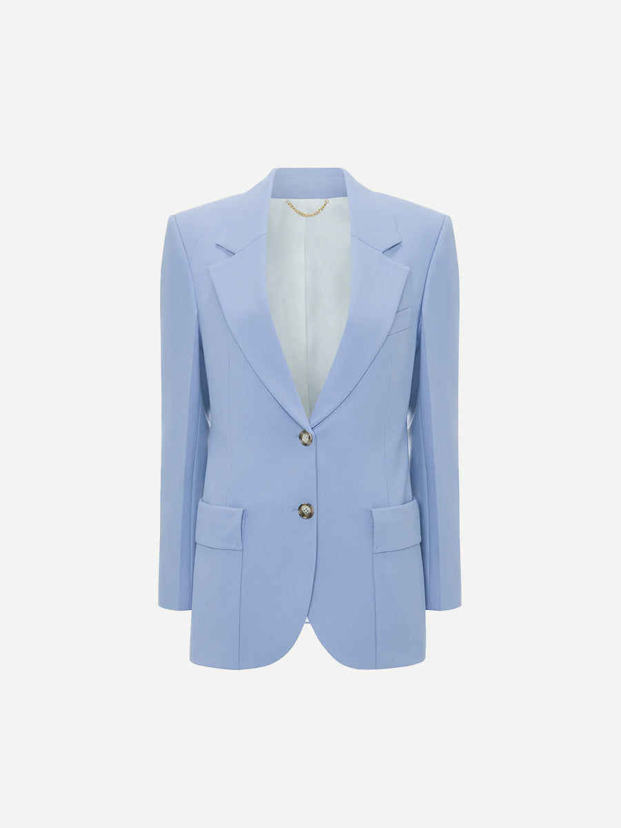 Victoria Beckham | Patch Pocket Jacket in Bluebell