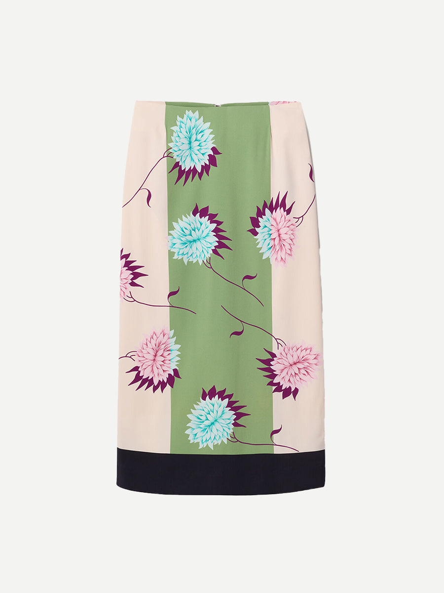 La DoubleJ | Pencil Skirt in Derby Placee Multicolour