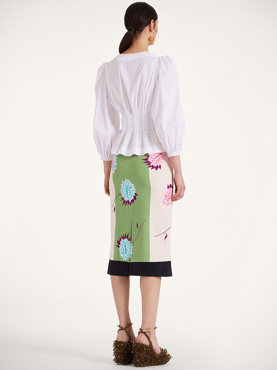 La DoubleJ | Pencil Skirt in Derby Placee Multicolour