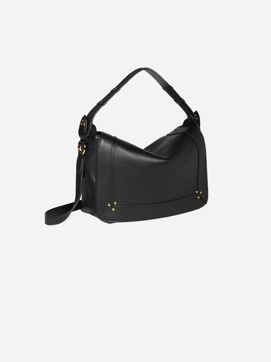 Jérôme Dreyfuss | Pepito Medium Bag in Noir Brass