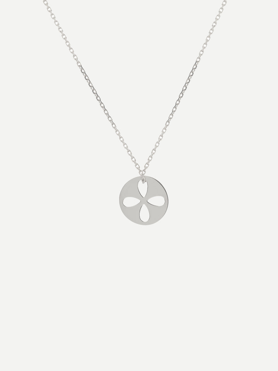 Siobhan Way | Petite Petale Cross in White Gold