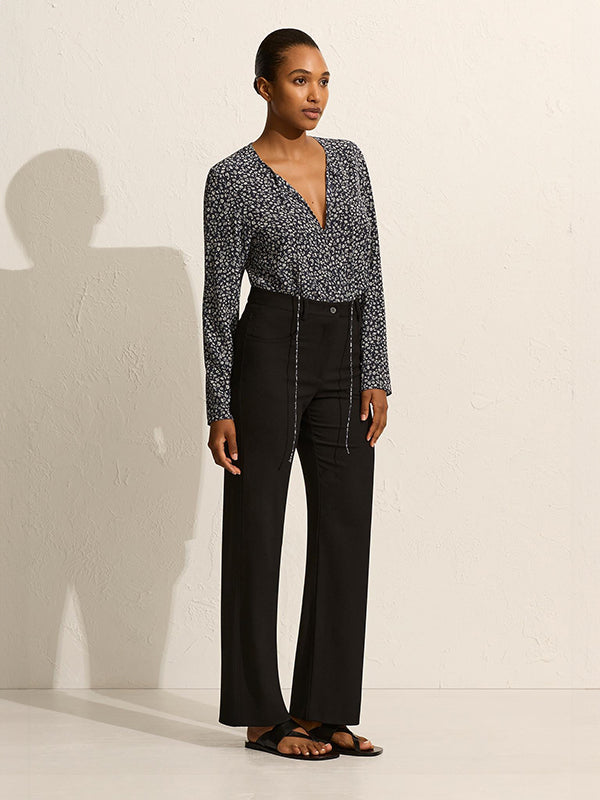 Matteau | Popover Tie Blouse in Dandelion