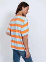 ASKK NY | Printed Boy Tee in Orange Blue