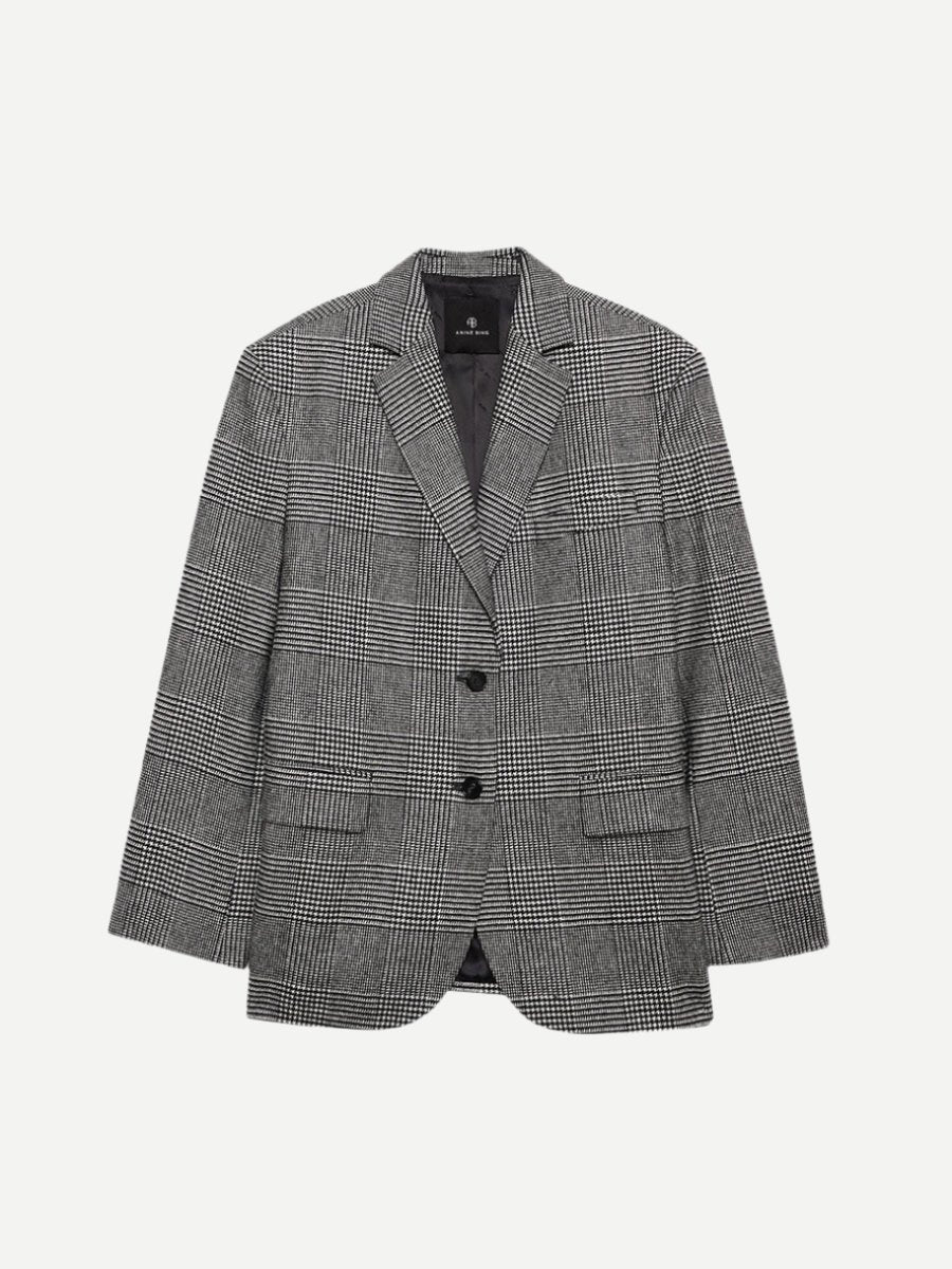 Anine Bing | Quinn Blazer in Black and Grey