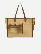 Anya Hindmarch | Raffia Pocket Tote with Cedar