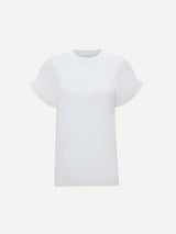 Victoria Beckham Relaxed Fit T-Shirt in White