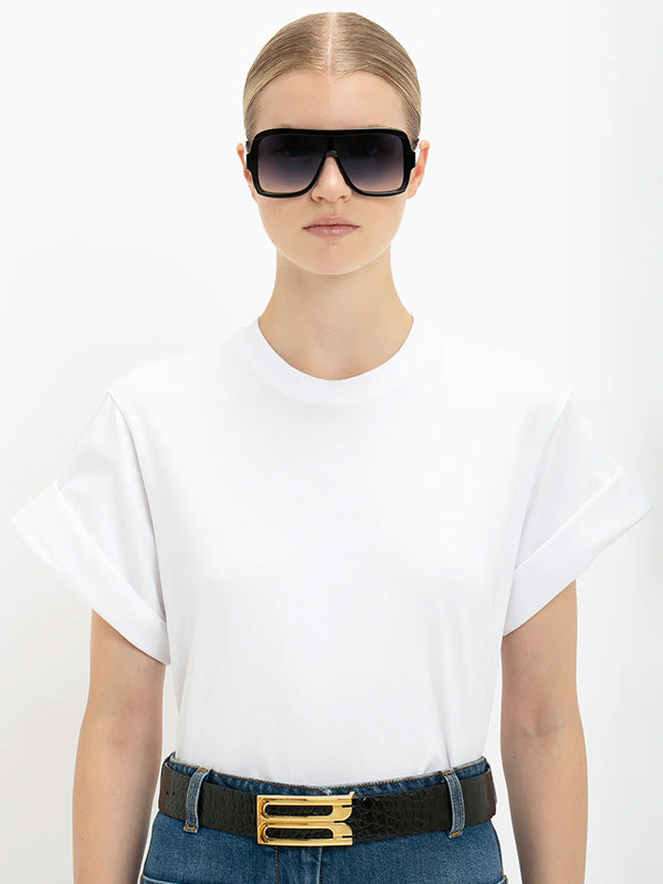 Victoria Beckham Relaxed Fit T-Shirt in White