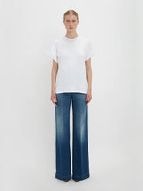 Victoria Beckham Relaxed Fit T-Shirt in White