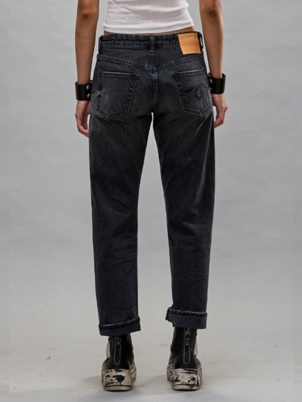 R13 | Romeo Jean in Atlas Selvedge Black