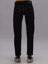 R13 Denim | Romeo Jean in Flocked Black