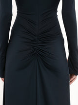 VICTORIA BECKHAM | Ruched Detail Gown in Midnight