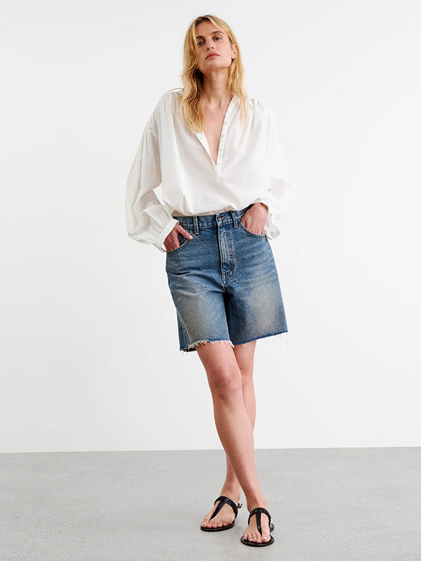 Nili Lotan | Russel Denim Short in Summer Wash