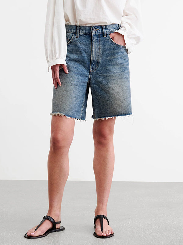 Nili Lotan | Russel Denim Short in Summer Wash