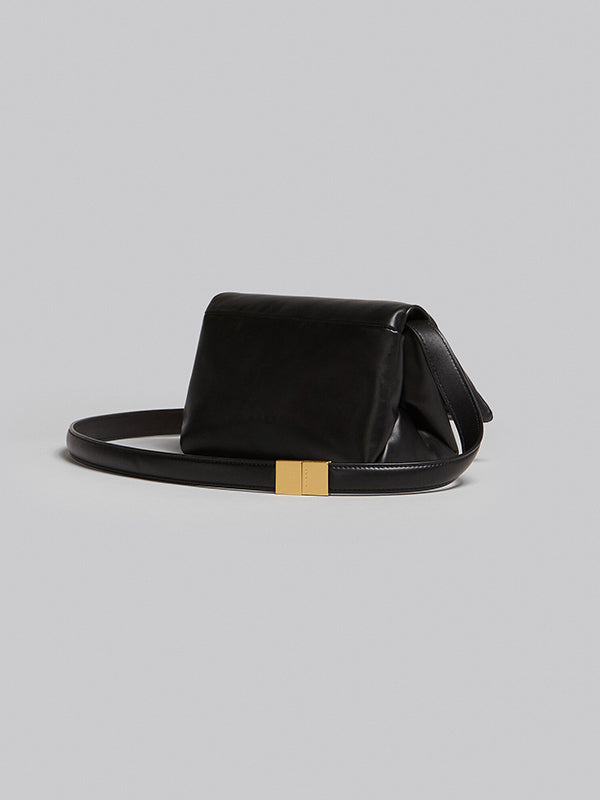 Marni | Small Prisma Leather Bag in Black