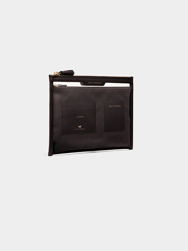 Anya Hindmarch | Safe Deposit Case in Clear/Black