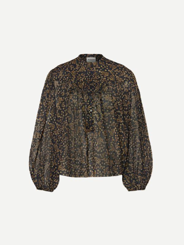 Isabel Marant | Salika Top in Black/Ochre