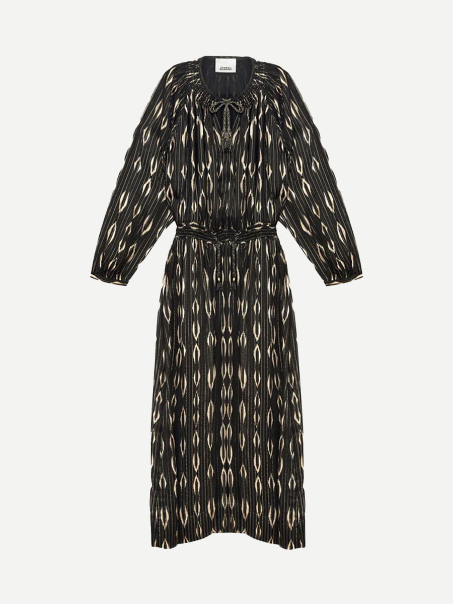 Isabel Marant | Sana Dress in Black/Ecru