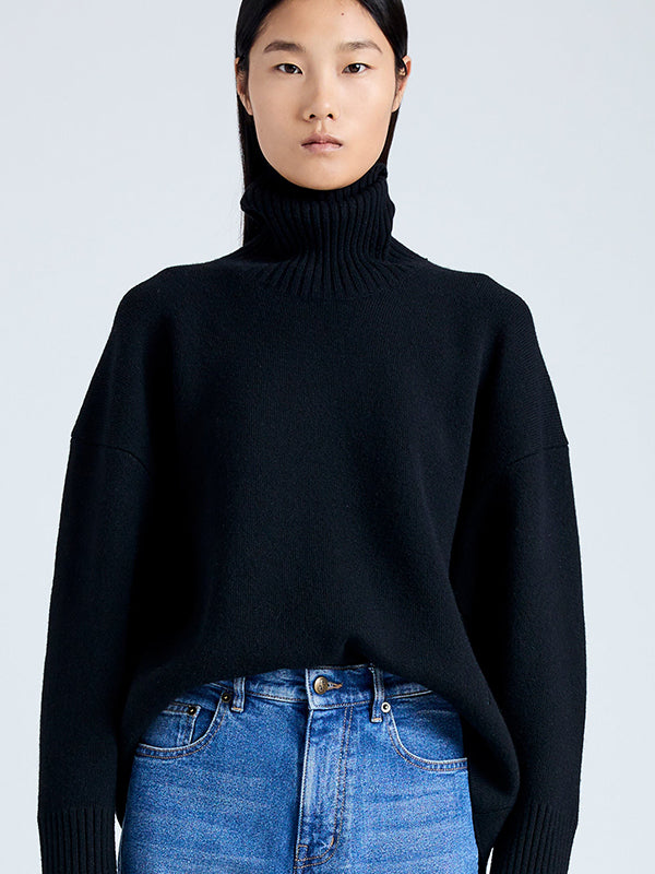 Proenza Schouler | Sandra Turtleneck Sweater in Black