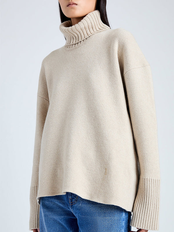 Proenza Schouler | Sandra Turtleneck Sweater in Oatmeal