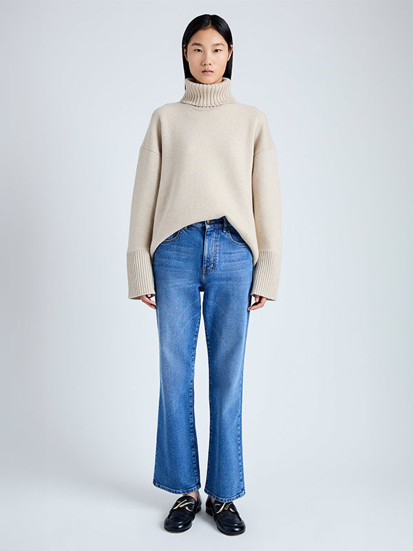 Proenza Schouler | Sandra Turtleneck Sweater in Oatmeal