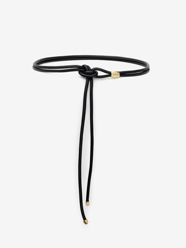 Isabel Marant | Silvia Belt in Black/Gold