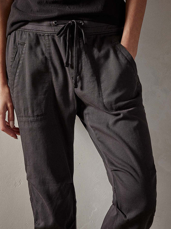 James Perse | Soft Drape Utility Pant in Carbon Pigment