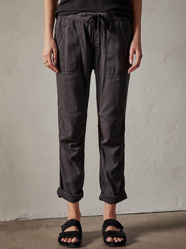 James Perse | Soft Drape Utility Pant in Carbon Pigment