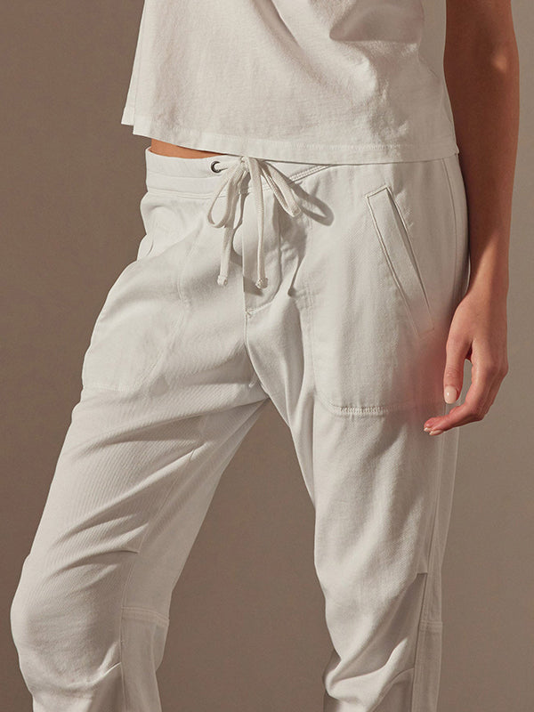 James Perse | Soft Drape Utility Pant in White