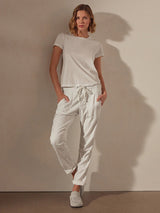 James Perse | Soft Drape Utility Pant in White