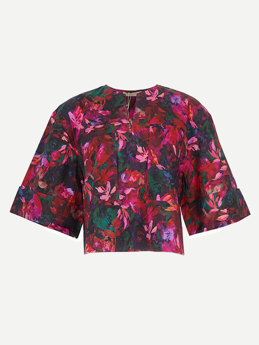 Ulla Johnson | Suri Blouse in Hibiscus