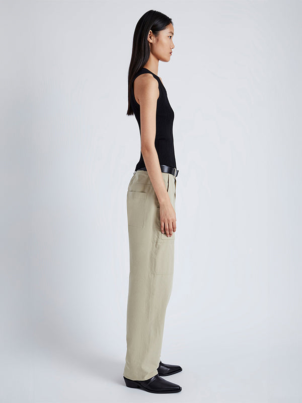 Proenza Schouler White Label | Sydnor Pants in Khaki