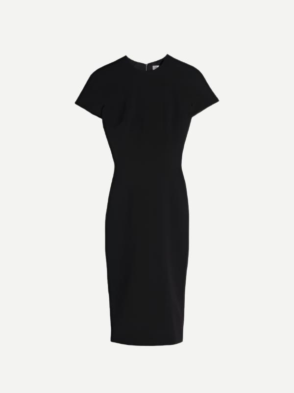 Victoria Beckham T-Shirt Fitted Dress in Black